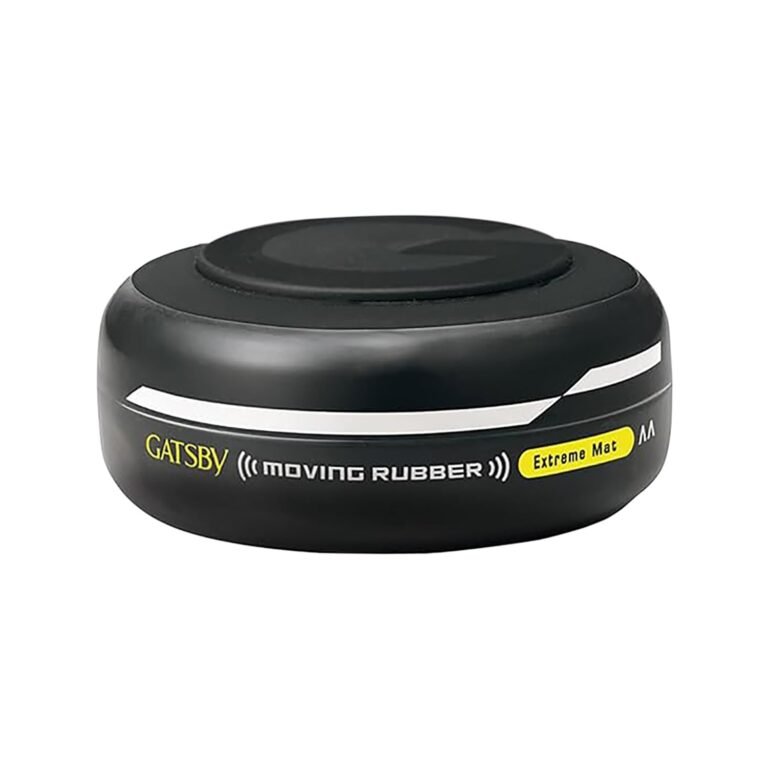 Gatsby Japan’s No. 1 Moving Rubber – Extreme Mat, 80gm | Strong Holding Power | Matte Finish | Non-Sticky | Non-Shine | Anytime Re-Styleable | Hair Styling Wax for Men