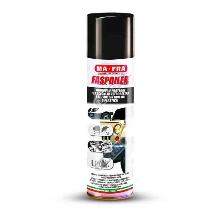 MAFRA HN085, Faspoiler, Spray Treatment for Rubber and Plastic Parts, Renews and Prevents The Discoloration of Fiberglass Bands of The Car