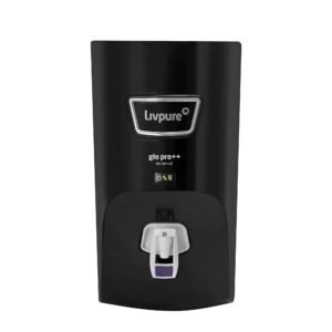 Livpure GLO PRO++ RO+UV+UF | Water Purifier for Home – 7 L Storage | Free Standard Installation | Suitable for Borewell, Tanker, Municipal Water | Black