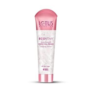 Lotus Make-Up Ecostay Insta Smooth Perfecting Face Primer | Non-Sticky, Oil-Free, Mattifying Gel Primer | All Skin Types | Vitamin E | Blurs Pores & Fine Lines | For Long-Lasting Makeup Base | 30g