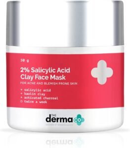 The Derma Co 2% Salicylic Acid Clay Face Mask for Men and Women for Acne & Blemish Prone Skin – 50 g(dermaco)