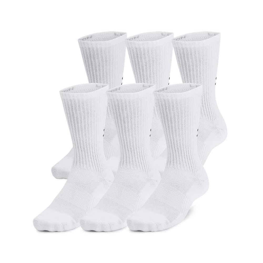 Under Armour Training Cotton Crew Socks, 6-Pair Socks