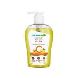 Mamaearth Vitamin C Face Wash for Women & Men 250ml- Toxin-Free & Oil-Free Face Wash for Acne-Prone, Dry & Oily Skin – Illuminates Skin