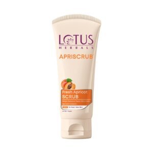 Lotus Herbals Fresh Apriscot Scrub | Helps Remove Dead Skin Cells | Exfoliates Gently | Apricot and Kaolin | All Skin Types | For Men and Women |180ml