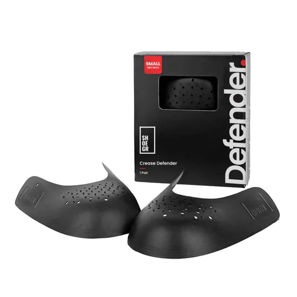 SHOEGR Shoe Crease Protector for Sneakers | Anti Crease Toe Box Guard Insert | Breathable, Flexible & Washable | Crease Free Shoes