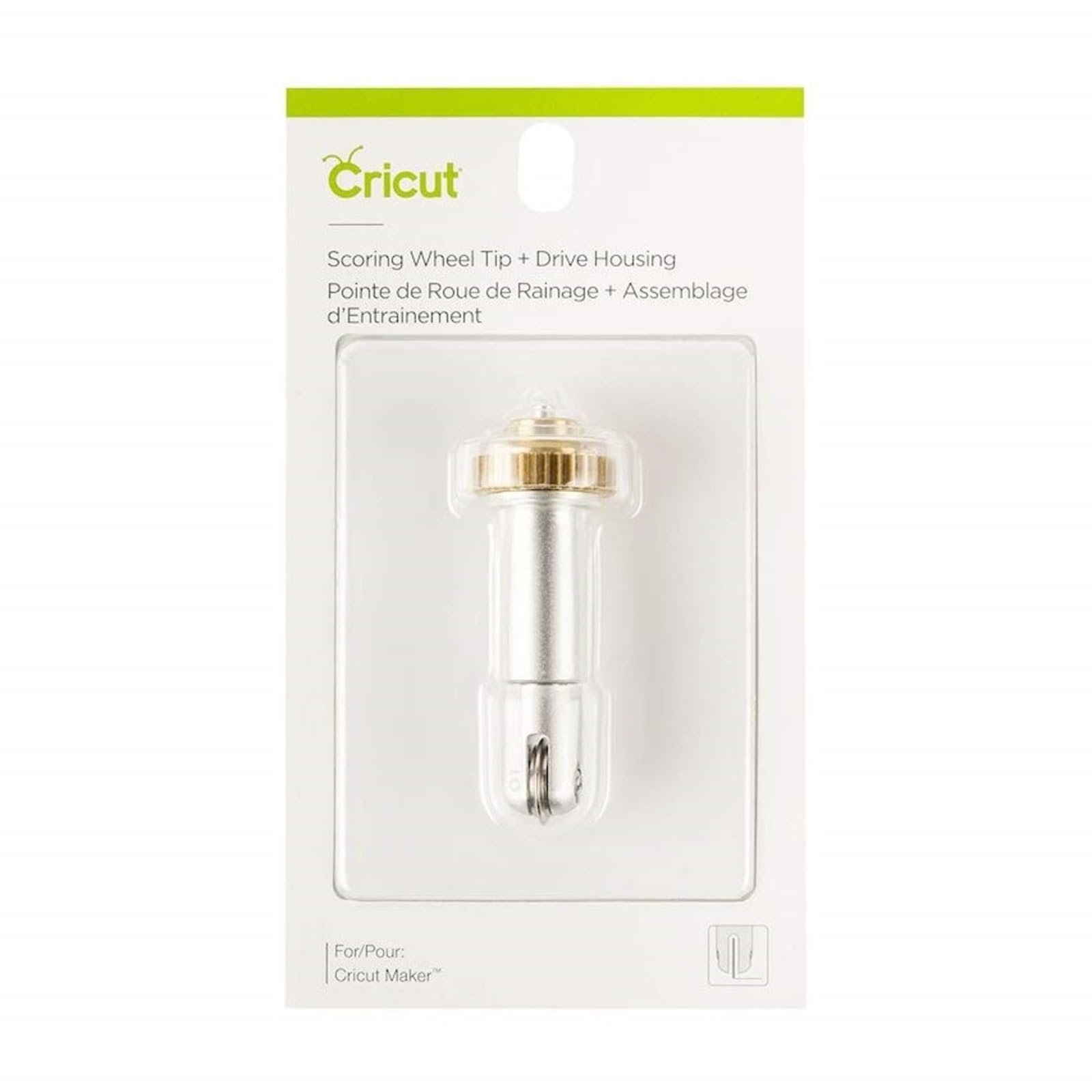 Cricut 2005101 Single Scoring Wheel TIP W HOUSING Maker Tool, Assorted