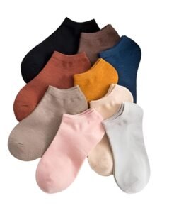 Girls Ankle Length Cotton Socks With Colourful Cute Colours Also for Women Low Cut Ankle socks Combo (Cotton blend) Pack of 5 (Colors May Vary)