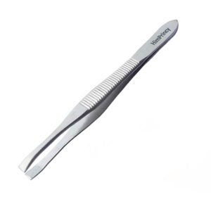 Slant Tip Tweezer & Plucker for Upper Lip, Eyebrows & Blackhead – Set of 1