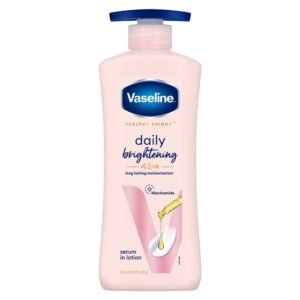 Vaseline Daily Brightening Body Lotion For Healthy & Glowing Skin with Niacinamide 400ml (Pack of 1)