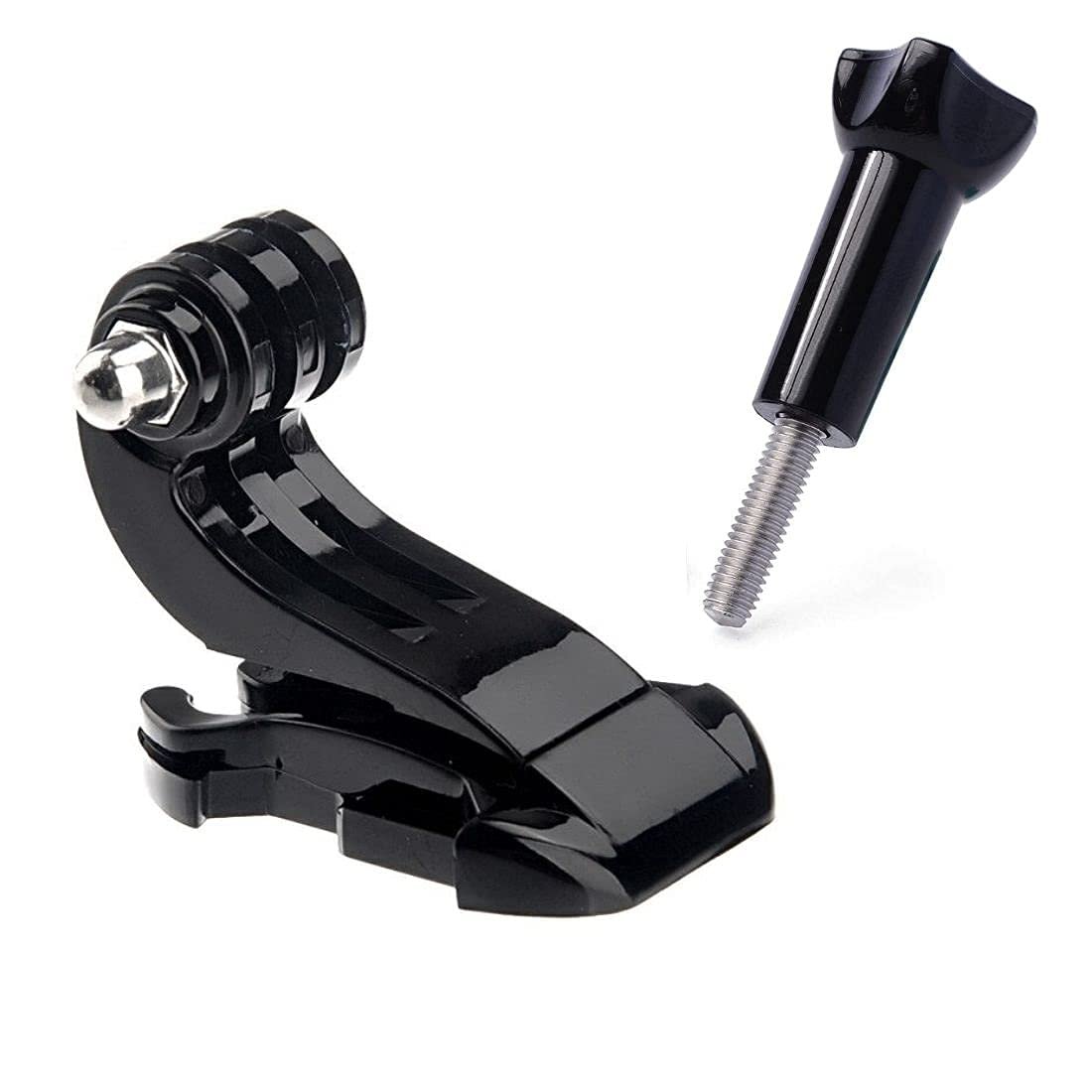 J Hook Buckle Mount for Gopro, Helmet Mount Base Compatible with All GoPro Max/GoPro Hero 10 9 8 7 6 5 4 3+ 3 HD and Other Action Cameras(JHook+Screw)