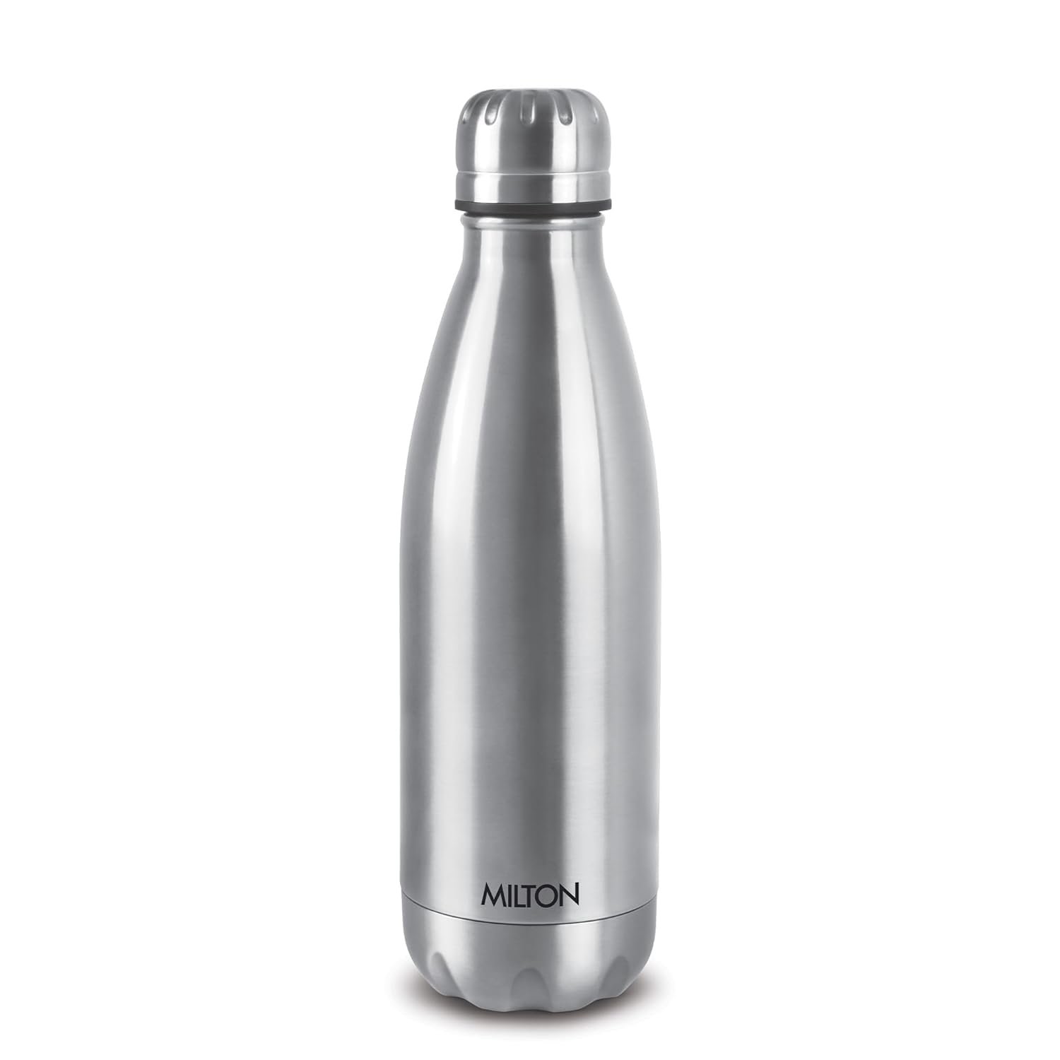 Milton Duo DLX 500 Thermosteel Water Bottle 500 ml, 24 Hr Hot and Cold I Leak Proof Lid, ISI Certified I Vacuum Insulated I for Office, Gym, School I Silver
