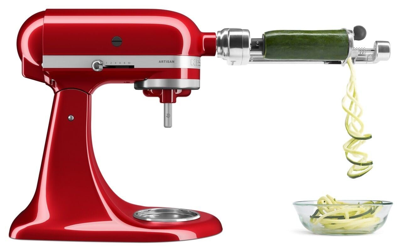 KitchenAid KSM1APC Spiralizer Attachment, 1″, Silver