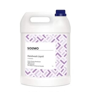 Amazon Brand – Solimo Liquid Handwash, Refill Can | Lavender | 5 Litre | Fights Germs | Ph-Balanced Formula | No Added Triclosan & Parabens