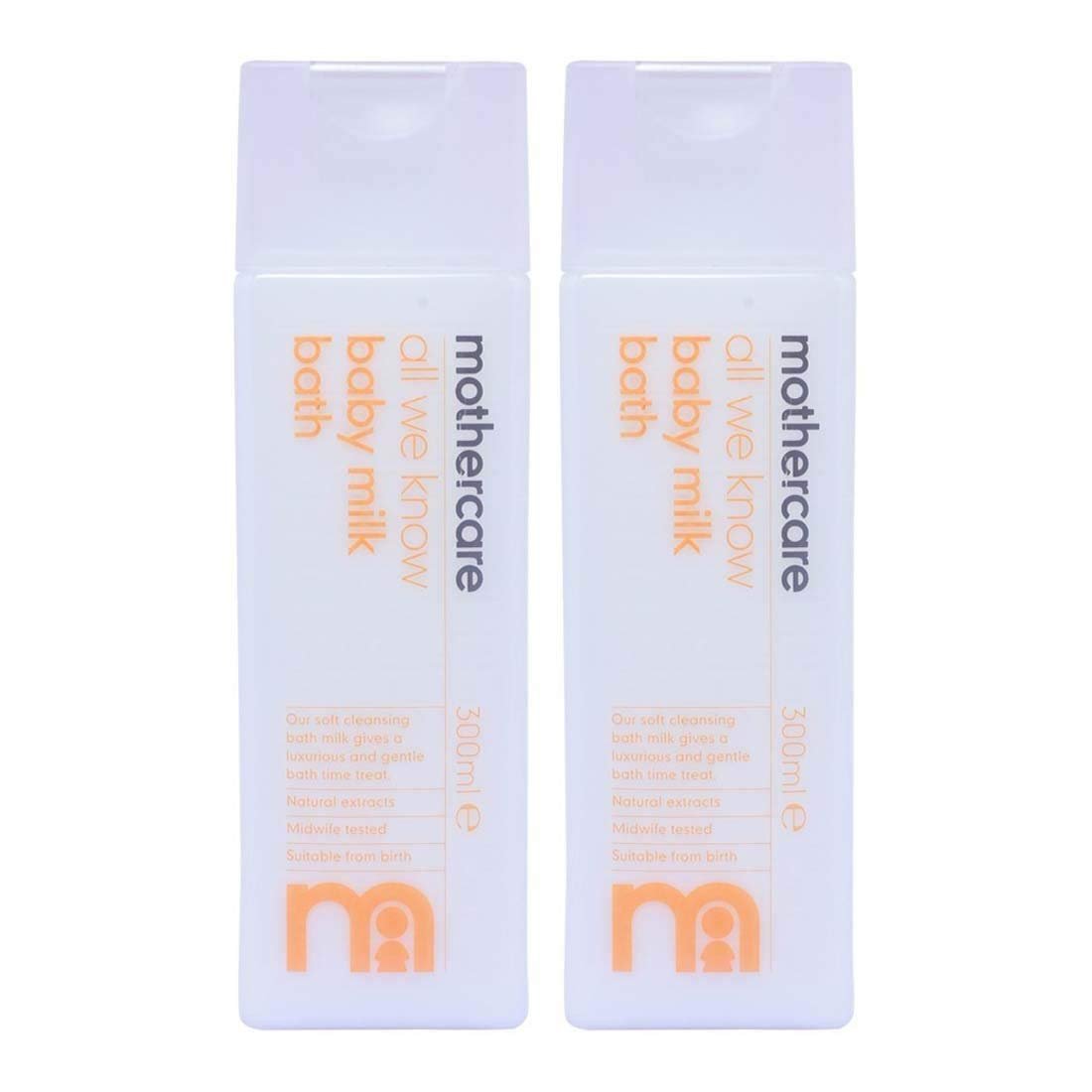 Mothercare Baby Bath Cream Milky Formula 300ml Pack of 2