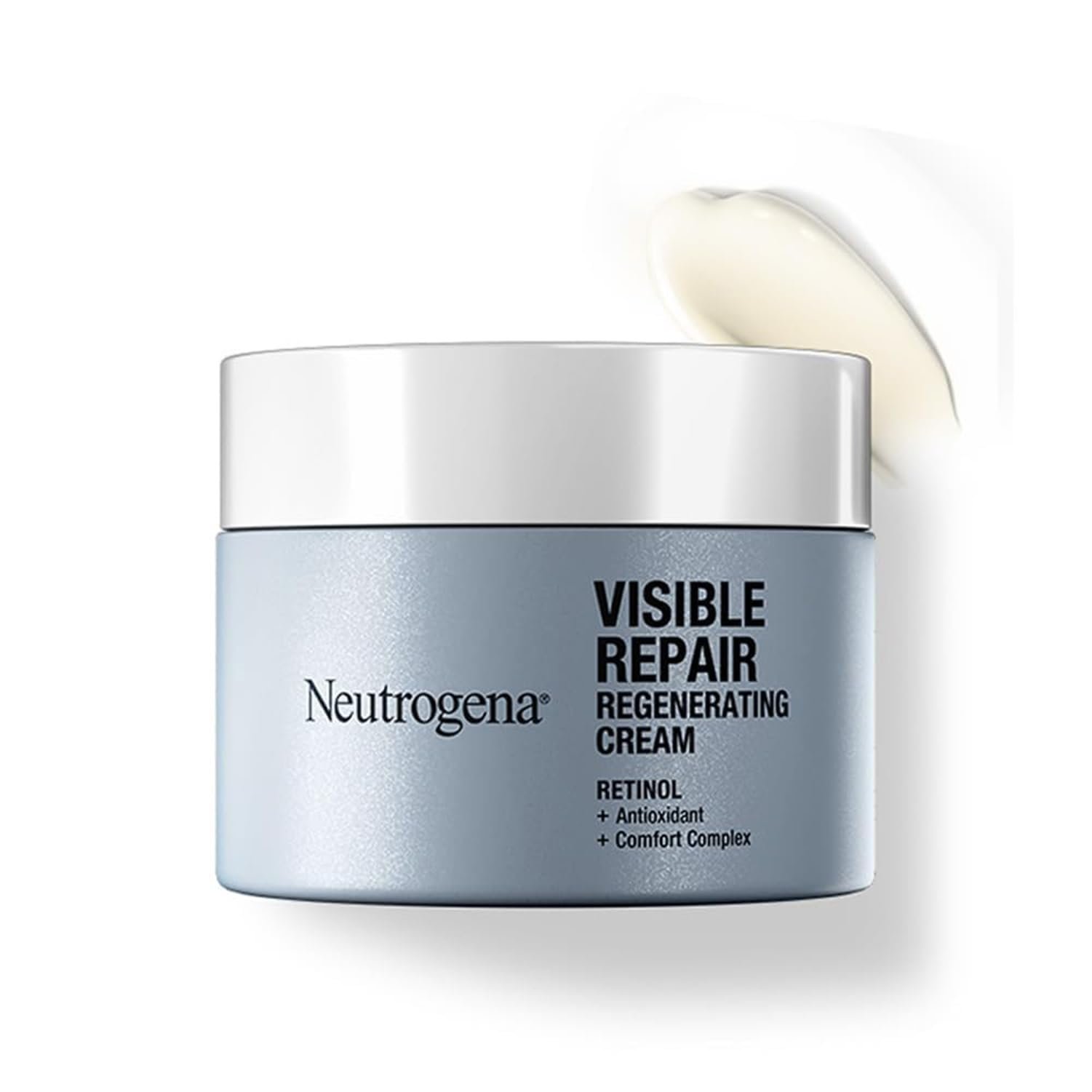 Neutrogena Visible Repair Retinol Day & Night Cream 50g |With Derm Proven Retinol, Peptides & Soothing Complex | Boosts Collagen for Anti-Ageing | Visibly Renews Skin Texture, Evens Tone & Smoothes Fine Lines | Non Irritating | Fragrance, Parabens, Mineral Oil & Dye Free | Dermatologist Tested