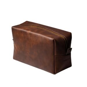 RUBAB MEN Premium Toiletry Kit Bag for Men & Women | Tan Shade Travel Pouch