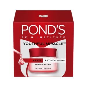 POND’S Youthful Miracle Hexyl Retinol Complex, Renew & Repair Day Cream 50g SPF 15 PA++