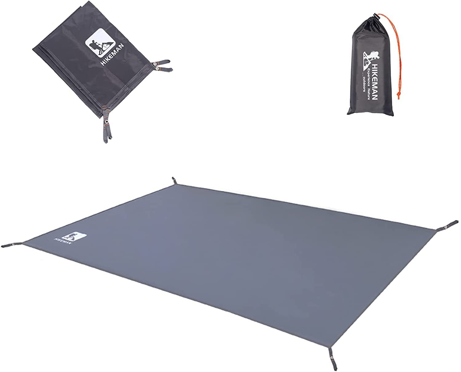 Hikeman Waterproof Camping Tarp Portable Tent Footprint with Drawstring Bag Ground Cloth for Outdoor Hiking Picnic