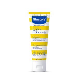 Mustela Sunscreen SPF 50-40ml: Broad Spectrum Protection for Sensitive Skin, Water Resistant Formula for Babies and Adults