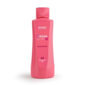 Streax Professional Argan Secret Hair Colourant Developer, Cream Developer for Rich Hair Colour, 20 Volume (6%), 250ml