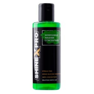 ShineXPro 200mL Windshield Washer Fluid For Car – Car Windshield Cleaner Liquid In Concentrate Form (20mL Enough For 1L Tank) – Get A Streak Free Finish With Our Car Wiper Liquid