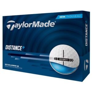 TaylorMade Golf 2025 Distance+ Golf Balls, White, 1 Dozen