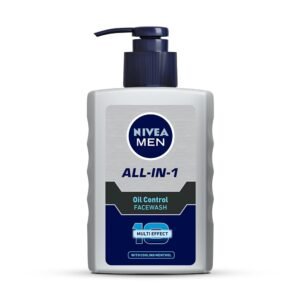 NIVEA MEN All in 1 Charcoal Face Wash | Natural Charcoal, Gluta, AHA & Vitamin C | Helps Reduce the Appearance of Tan | Removes Excess Oil and Minimizes Pores | For Bright Radiant Skin | 150g