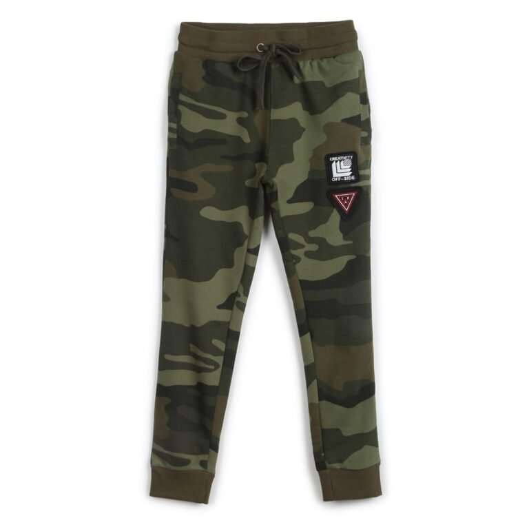 Alan Jones Clothing Boy’s Regular Fit Mid Rise Cotton Blend Track Pant