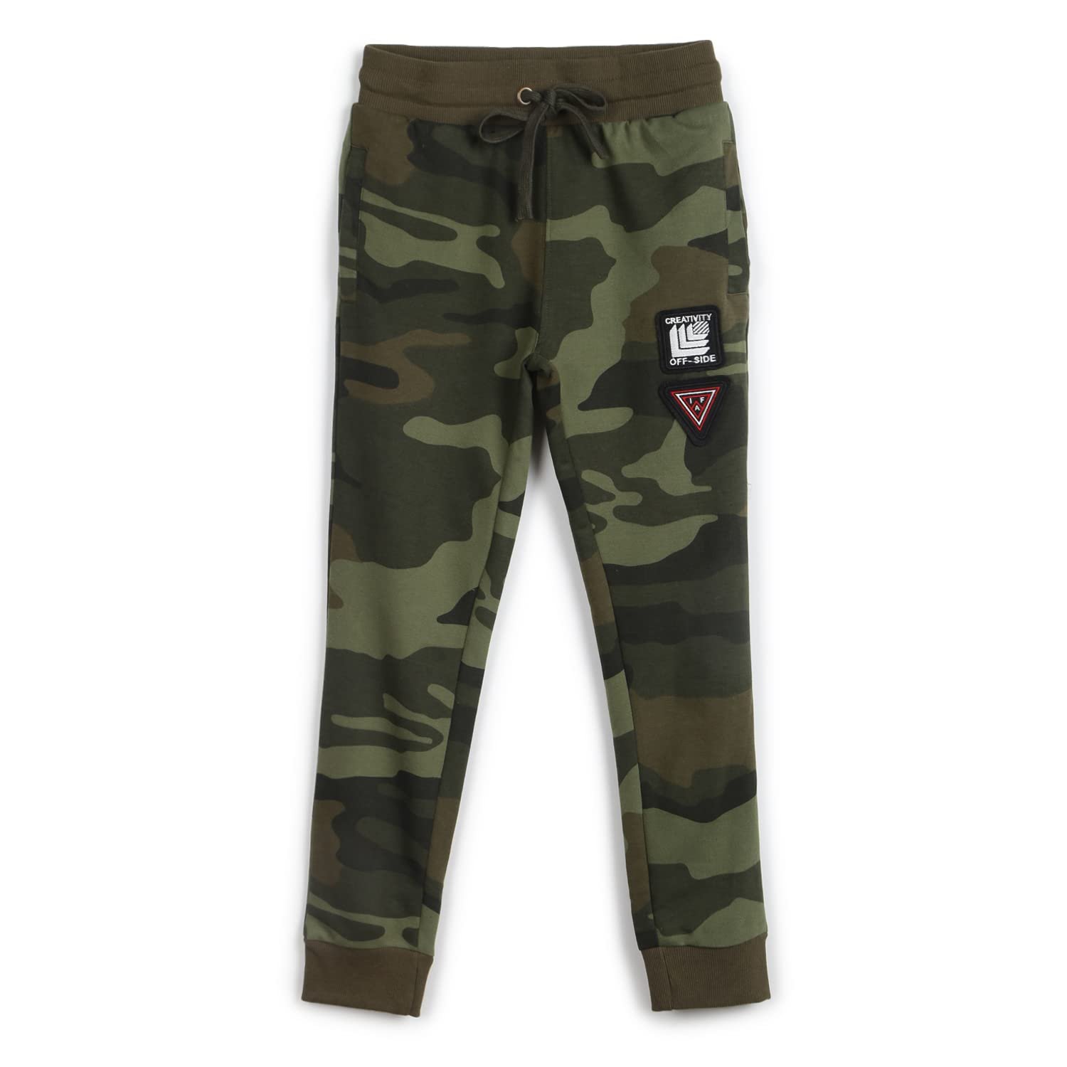 Alan Jones Clothing Boy’s Regular Fit Mid Rise Cotton Blend Track Pant