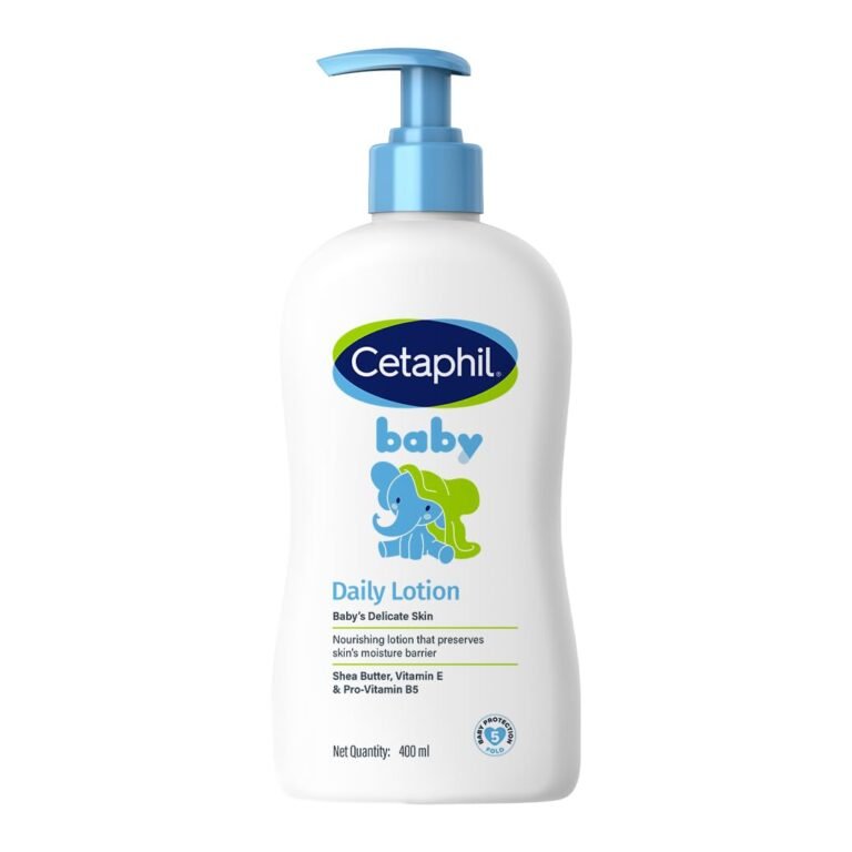 Cetaphil Baby Daily Lotion, Suitable for baby’s delicate skin, Shea Butter and Vit E, Dermatologist Tested and Pediatrician Recommended, 400 ml