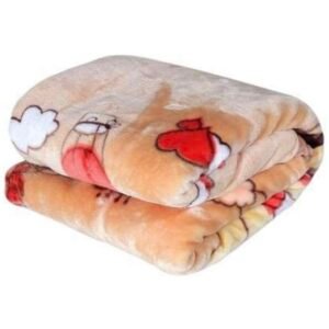 New born Baby Blanket All Season Ultra Soft 2 Layer Blankets for Baby boys and baby girls (90x110cm) Beige_0-3 years