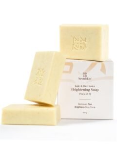 Seoulskin Kojic & Rice Water Brightening Soap | For Pigmentation, Dark Spots, Sun Damage | Glowing & Brightening Soaps for bath | Tan Removal Soap Bar for men and women | Brightens Underarms | Paraben Free | All Skin Types |100g (Pack of 3)
