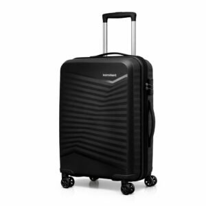 Kamiliant by American Tourister Rock-Lite Medium 68 Cm Check-in Hard Sided Trolley Bag for Men & Women, Suitcase 66L for Travel with 3 Digit Combination Lock – Black