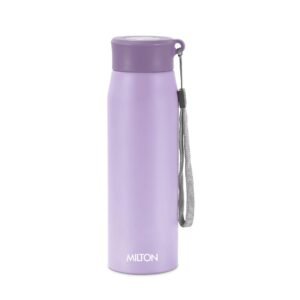 MILTON Handy 650 Stainless Steel Sipper Water Bottle 690 ml, Single Walled, ISI Certified I Leak Proof Lid, Rust Proof I For School, Office, Gym I Purple