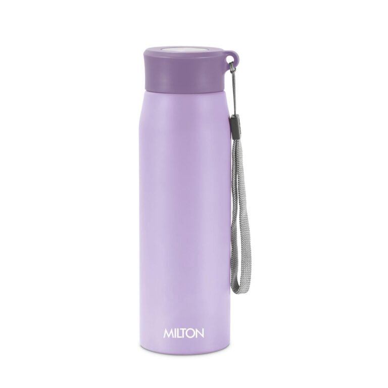 MILTON Handy 650 Stainless Steel Sipper Water Bottle 690 ml, Single Walled, ISI Certified I Leak Proof Lid, Rust Proof I For School, Office, Gym I Purple