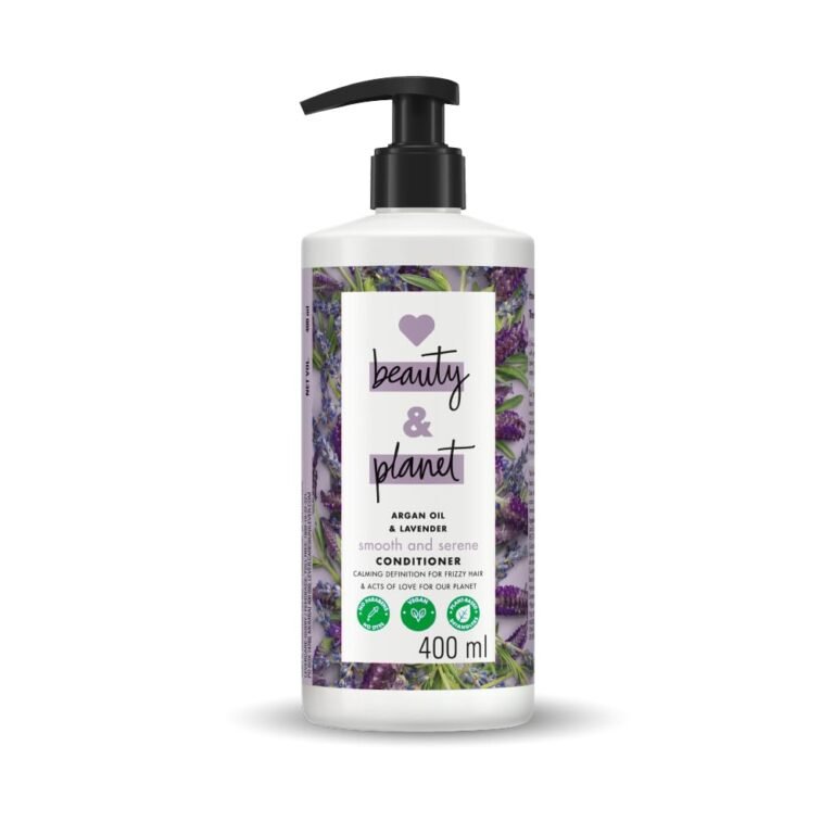 Love Beauty And Planet Argan Oil and Lavender Natural Conditioner for Dry & Frizzy hair|No Sulfates,No Paraben|400 millilitre