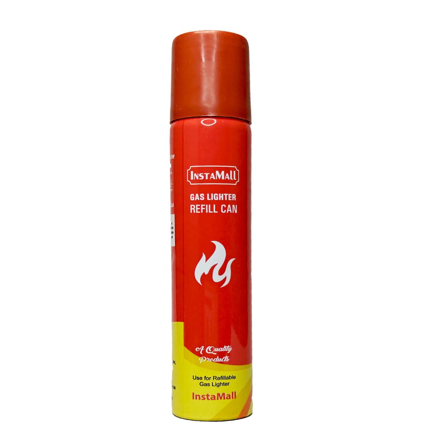 Instamall Aluminum Gas Lighter Refill Can, 100 ML, Red, Pack of 1