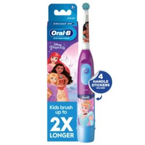 Oral-B Kid’s Battery Toothbrush Featuring Disney Princess, for Kids 3+