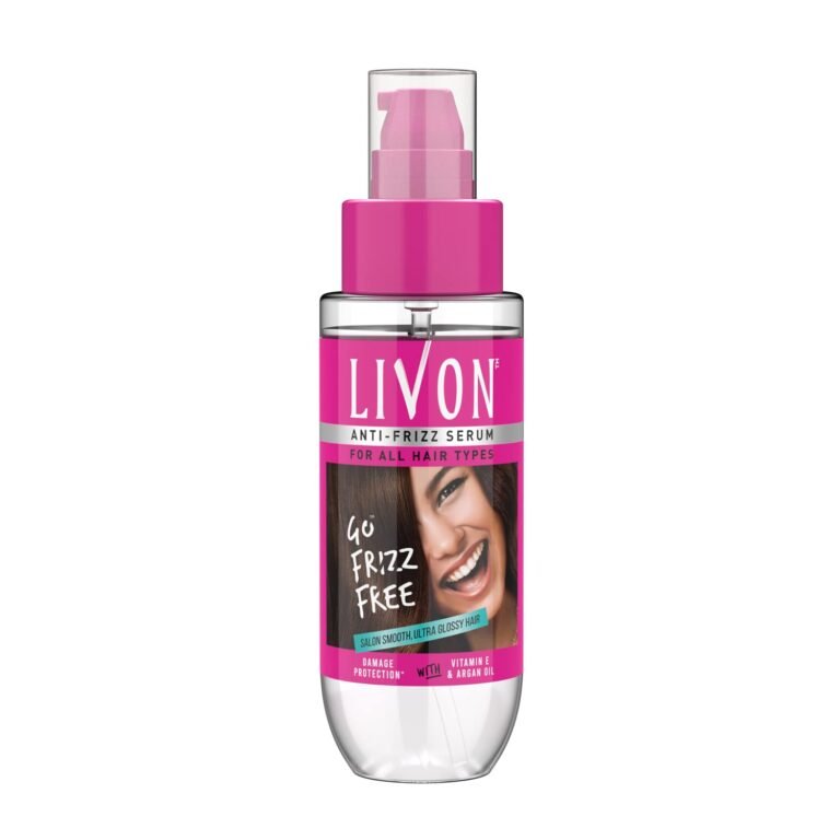 Livon Serum for Women & Men|All Hair Types for Frizz-free, Smooth & Glossy Hair |With Argan Oil & Vitamin E | 50ml