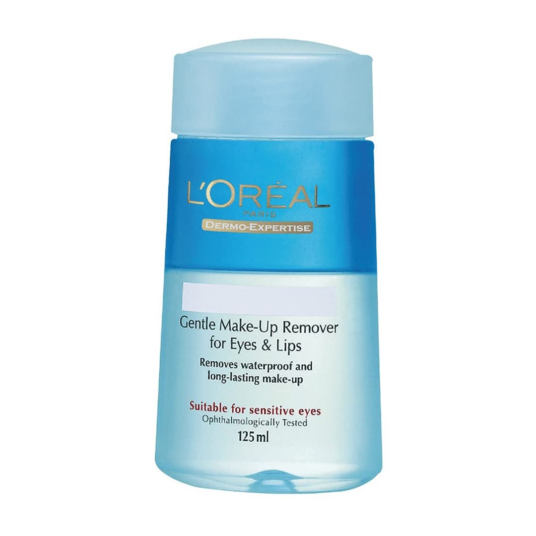 L’Oréal Paris Make-Up Remover, For Lips, Eyes and Face, Removes Waterproof makeup, Dermo Expertise, 125ml