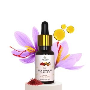 The Tribe Concepts 24K Kumkumadi Thailam Enriched With Saffron Haridra & Manjistha- Chemical Free & Natural – 30 ml