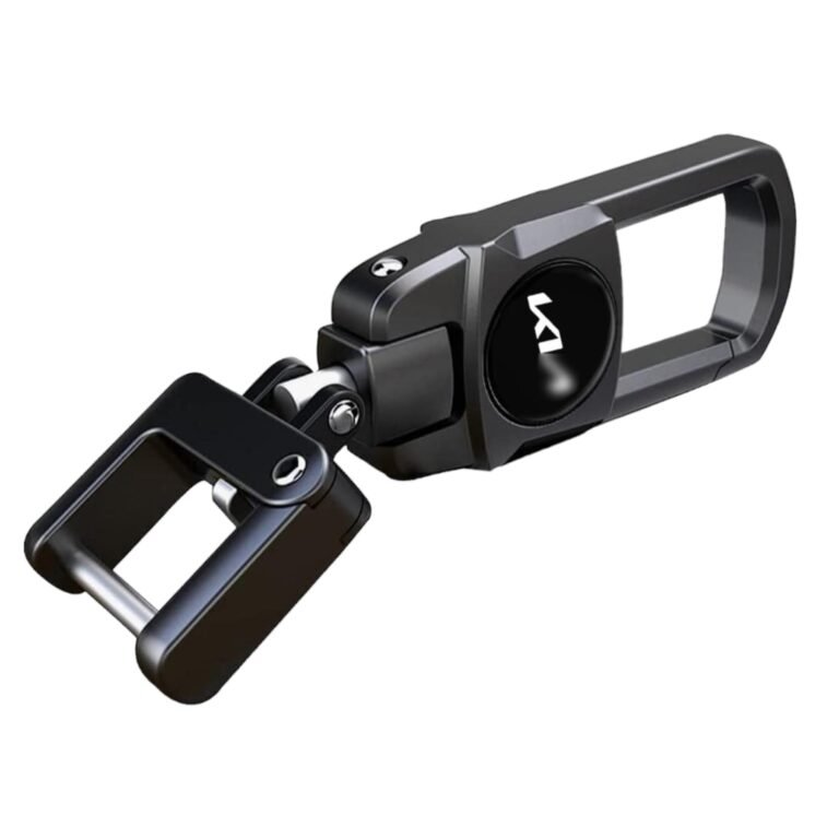 GREENWORLD™ Black Color Fob Key Heavy Duty Keychain Compatible With Seltos Sonet Carens