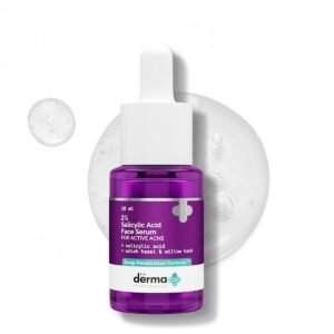 The Derma Co 2% Salicylic Acid Face Serum – 10 ml | Reduces acne & blackheads | Tightens pores | Exfoliates & soothes inflammation