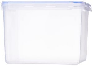 Aristo Lock & Fresh 403 Plastic Storage Container For Storing grains, pulses, rice, wheat etc – 10800 ML, Transparent Clear, large (LOCK&FRESH403)
