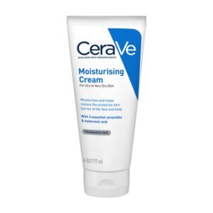 CeraVe Moisturizing Cream For Dry To Very Dry Skin (177ml) – Formulated with 3 Essential Ceramides And Hyaluronic Acid | Non-Comedogenic Moisturizer For Face