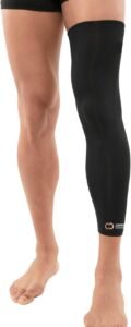 Copper Compression Full Leg Sleeve – Guaranteed Highest Copper Sleeves & Pants. Single Leg Pant. Tights Fit for Men and Women. Copper Knee Brace Thigh and Calf Support Socks. Basketball, Arthritis