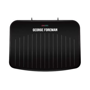 George Foreman Large Electric Fit 2400W Grill Toaster Sandwich Maker | Non stick, Healthy, Griddle, Hot Plate, Panini, BBQ, Energy saving, Vertical storage, Easy clean, Drip tray | Black, 25820