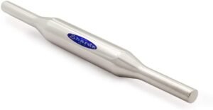 Sharda Metals Stainless Steel Belan for Chapati and Roti, Steel Construction with Polished Finish, Ideal for Roti, Pizza Dough, and Pastry Sheets, Single-Piece Solid, Rust-Free – 34 cm – 160g