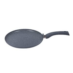 Wonderchef Granite Non-Stick Dosa Tawa 30cm for Kitchen, Non-Toxic, Chemical & PFOA Free, Low-Oil Cooking, Scratch-Resistant, Gas Stove & Induction Friendly, Soft-Touch Handle, 2-Yr Warranty, Grey