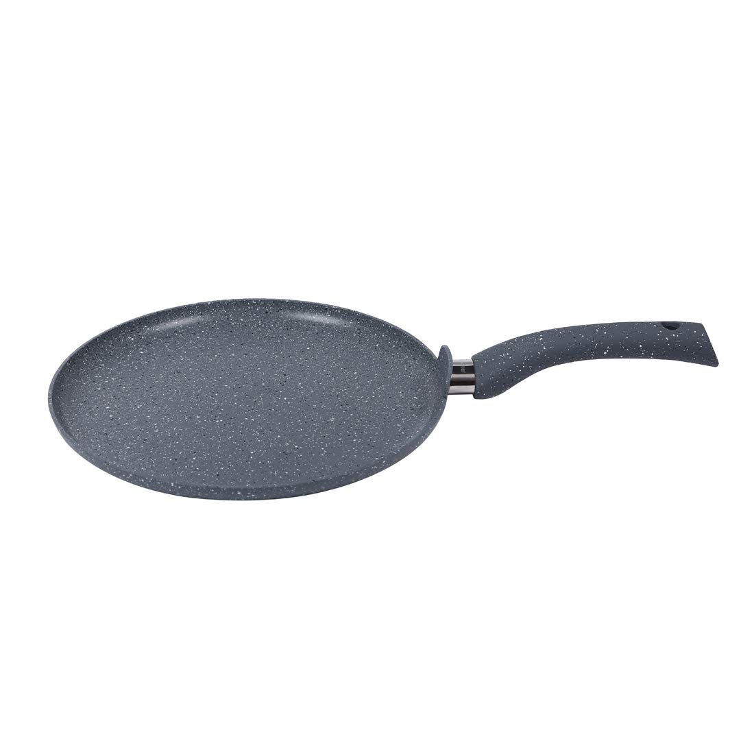 Wonderchef Granite Non-Stick Dosa Tawa 30cm for Kitchen, Non-Toxic, Chemical & PFOA Free, Low-Oil Cooking, Scratch-Resistant, Gas Stove & Induction Friendly, Soft-Touch Handle, 2-Yr Warranty, Grey